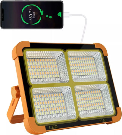 m MU Faretto LED Portatile Ricarica Solare e USB 15W 20W 27W 35W LED