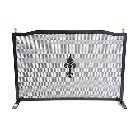 SCHERMI PARASCINTILLE CON POMOLI IN FERRO BATTUTO CM.70X18X48