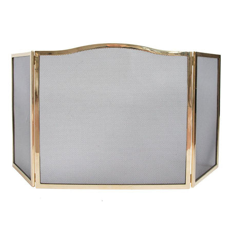 SCHERMI PARASCINTILLE OTTONE CENTRO LISCIO 2 ALI OTTONATO CM.101X1,5X48