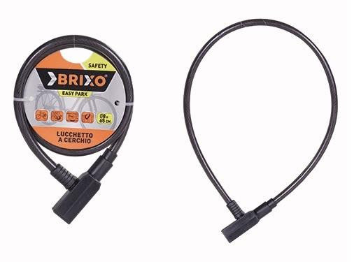 LUCCHETTI LUCCHETTO BRIXO A CERCHIO PER CICLI EASY PARK CM.8X65