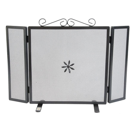 SCHERMI PARASCINTILLE FERRO BATTUTO SPORTELLO CM.66X18X46 3ANTE CAMINO CAMINETTO