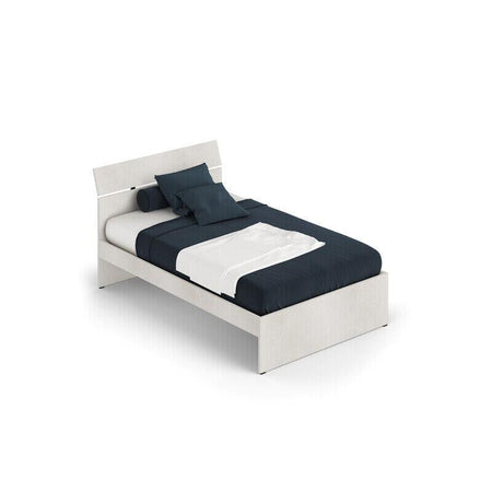 LINEA MODERN LETTO SINGOLO BIANCO FRASSINO CM. 200X98X85