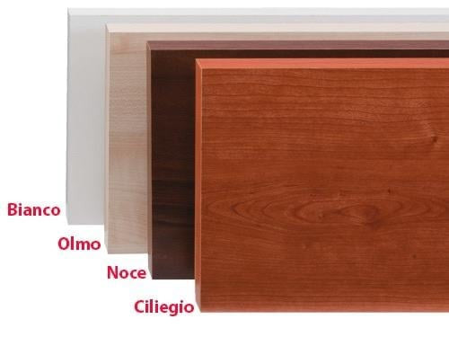 MENSOLE IN LEGNO SQUADRATE CM.60X20X1.8 COLOR NOCE/OLMO/BIANCO