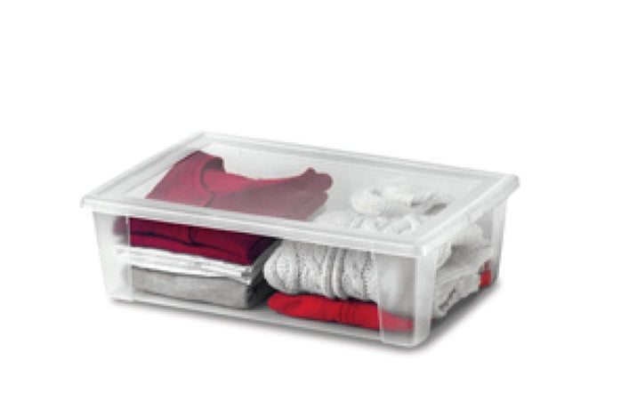 CONTENITORE MULTIUSO TRASPARENTE IMPILABILE LT. 15 PEZZI 2