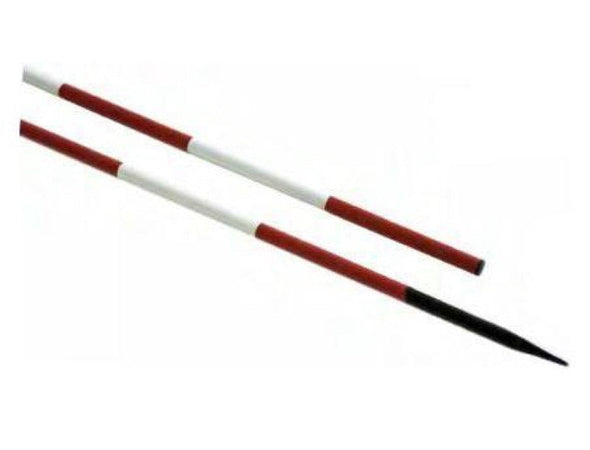 PALINA PALETTO SEGNALETICO TONDO IN METALLO H.160 BIANCO/ROSSO 22MM