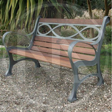 PANCHINA IN GHISA HOUSTON CM. 131x65x71H ARREDO GIARDINO ESTERNO
