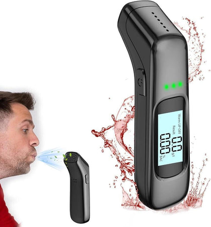 Etilometro Portatile Certificato Alcool Test Professionale con Display Digitale