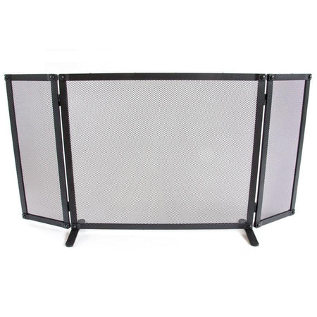 SCHERMI PARASCINTILLE RIBATTINO CON ALI IN FERRO BATTUTO CM. 101x18x52