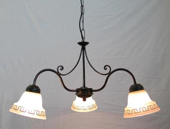LAMPADARIO ATENA A 3 LUCI LANTERNA APPLIQUE LAMPIONE LAMPADE