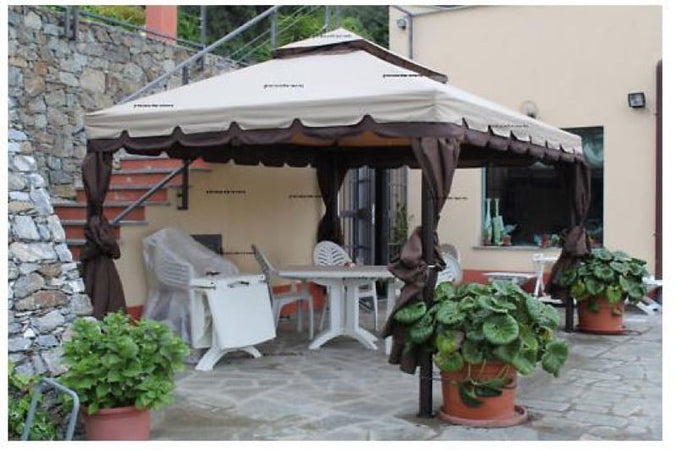 GAZEBO SAHARA ADVENTURE CM. 300X400 MT. 3X4 TOP ECRU' 250 GR/MQ