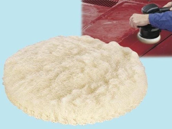 CUFFIE CUFFIA VELCRATA DI LANA D'AGNELLO WOLFCRAFT DISCO 125 mm PZ.3
