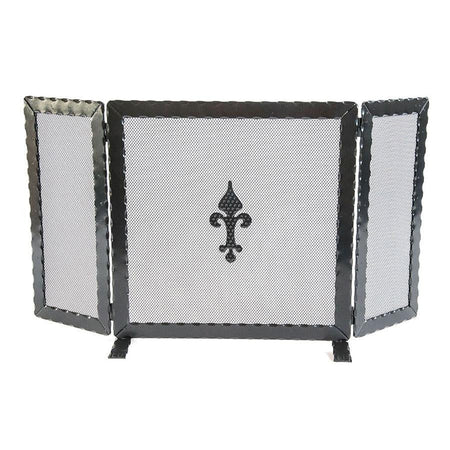 SCHERMI PARASCINTILLE SPORTELLO IN FERRO BATTUTO 2 ALI CM.86X18X46