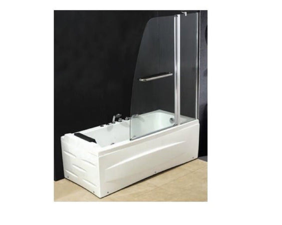 PARETE VASCA IN CRISTALLO SPESSORE MM. 6 BOX CM. 120X140