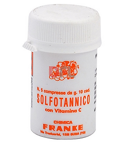 Pastiglie solfotannico sanavin con vitamina c per vino tannino 50 gr tannisol