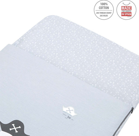 Sacca Piumone Culla I/V Be Ocean Grigio 49.5X83.5X2 Cm Casa e cucina/Tessili per la casa/Biancheria per culle e lettini/Biancheria bimbi/Piumini La Casa Del Bebè - Napoli, Commerciovirtuoso.it