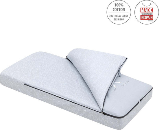 Sacca Piumone Culla I/V Be Ocean Grigio 60X120X3 Cm Casa e cucina/Tessili per la casa/Biancheria per culle e lettini/Biancheria bimbi/Piumini La Casa Del Bebè - Napoli, Commerciovirtuoso.it
