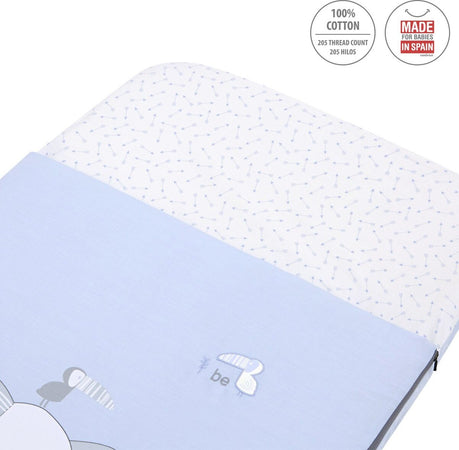 Sacca Piumone Culla I/V Be Zoe Azzurro 49.5X83.5X2 Cm Casa e cucina/Tessili per la casa/Biancheria per culle e lettini/Biancheria bimbi/Piumini La Casa Del Bebè - Napoli, Commerciovirtuoso.it