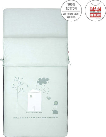 Sacca Piumone I/V Be Villa Verde 60X120X3 Cm Casa e cucina/Tessili per la casa/Biancheria per culle e lettini/Biancheria bimbi/Piumini La Casa Del Bebè - Napoli, Commerciovirtuoso.it