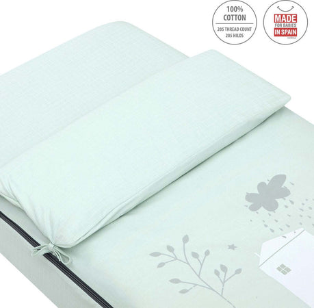 Sacca Piumone I/V Be Villa Verde 60X120X3 Cm Casa e cucina/Tessili per la casa/Biancheria per culle e lettini/Biancheria bimbi/Piumini La Casa Del Bebè - Napoli, Commerciovirtuoso.it