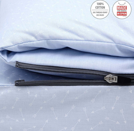 Sacca Piumone I/V Be Zoe Azzurro Casa e cucina/Tessili per la casa/Biancheria per culle e lettini/Biancheria bimbi/Piumini La Casa Del Bebè - Napoli, Commerciovirtuoso.it