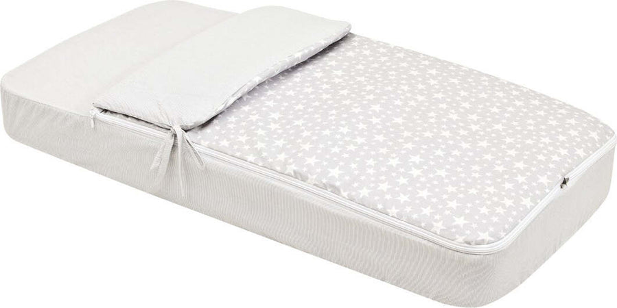Sacca Piumone I/V Star Grigio 60X120X3 Cm Casa e cucina/Tessili per la casa/Biancheria per culle e lettini/Biancheria bimbi/Piumini La Casa Del Bebè - Napoli, Commerciovirtuoso.it
