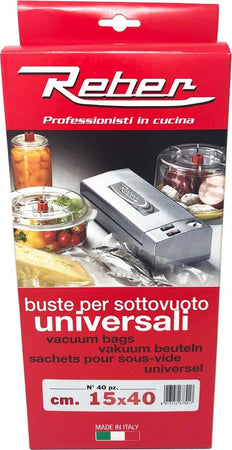 Sacchetti alimentari per sottovuoto e conservazione buste trasparenti goffrate 30 pezzi Casa e cucina/Elettrodomestici per la cucina/Macchine sottovuoto per alimenti La Zappa - Altamura, Commerciovirtuoso.it