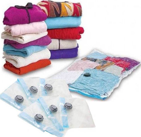 10 Pz Sacchetti Buste Sottovuoto 50x60 Salva Spazio Abiti Lenzuolo Biancheria Casa, arredamento e bricolage > Soluzioni salvaspazio > Buste Sottovuoto Trade Shop italia - Napoli, Commerciovirtuoso.it