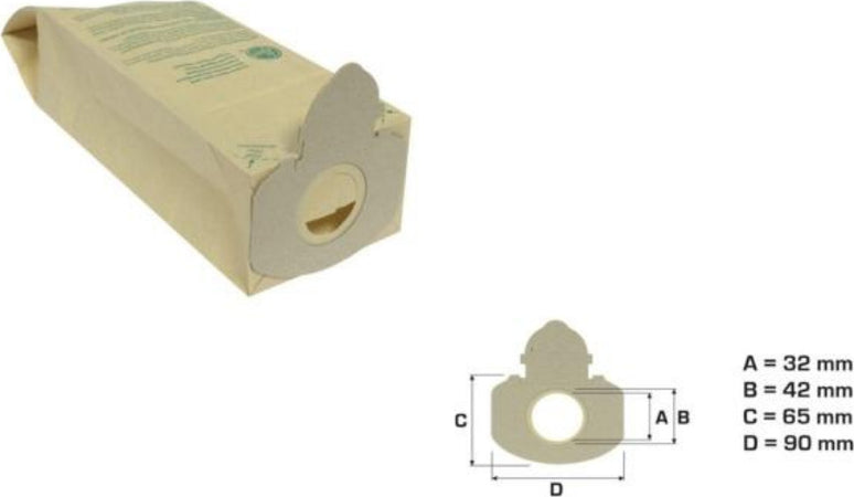 SACCHETTI SCOPA ELETTRICA HOOVER ACENTA AMIGO SELECTA ASPIRAPOLVERE - 5 PEZZI - NS 222 Casa e cucina/Aspirapolvere e pulizia di pavimenti e finestre/Accessori per aspirapolvere/Sacchetti per aspirapolvere/Sacchetti per aspirapolvere verticale Rossi Ricambi - Venetico Marina, Commerciovirtuoso.it