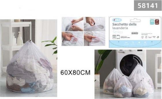 Sacchetto-Lavanderia-Bucato-Borsa-A-Rete-Biancheria-60-X-80cm-Con-Coulisse-58141