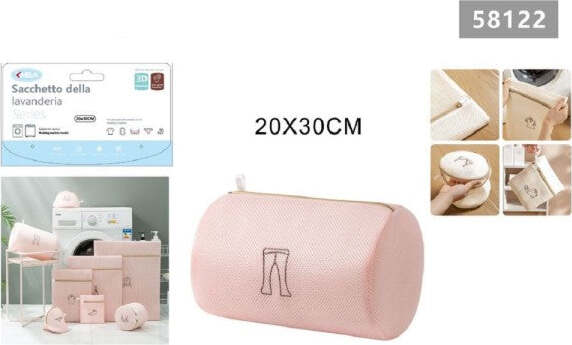 Sacchetto-Lavatrice-Rosa-Borsa-Biancheria-Lavaggio-A-Rete-Intimo-20-X-30cm-58122