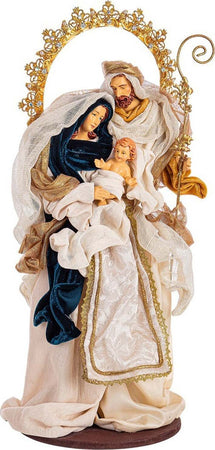 Sacra famiglia con corona e vestiti in tessuto standard statue per presepe h 53 cm Casa e cucina/Decorazioni per interni/Addobbi e decorazioni per ricorrenze/Decorazioni natalizie/Presepi/Statuine e fondali per il presepe MagiediNatale.it - Altamura, Commerciovirtuoso.it