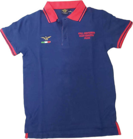 Sai Ambrosini Polo in Piquet Aeronautica Italiana Elasticizzata 100% Cotone Con Ricamo Sul Petto Logo T-Shirt Slim a Manica Corta E Chiusura a Tre Bottoni Moda/Uomo/Abbigliamento/T-shirt polo e camicie/Polo Euforia - Bronte, Commerciovirtuoso.it