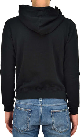 SAINT-LAUREN-Saint-Laurent-Felpa-Cappuccio-Nera-Uomo-Cotone-Mod.-BMK464584-YB1EJ-1057-da-uomo