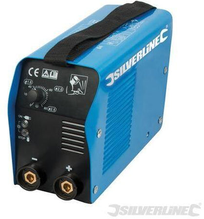 Saldatrice ad arco da lavoro Silverline con inverter 10-100A professionale