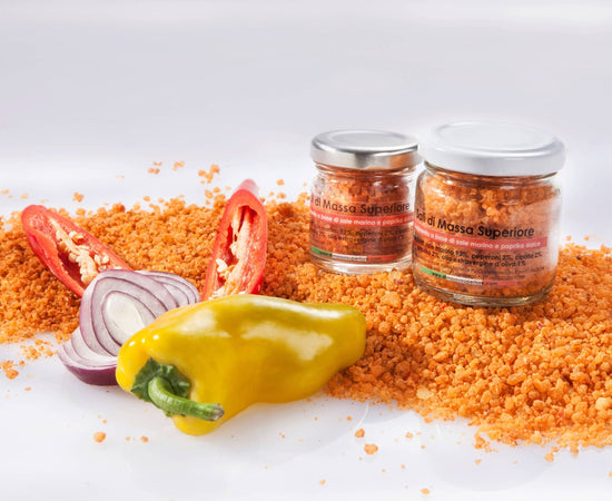 sale marino con paprika dolce e peperoni barattolo di vetro da 25 g Saporidisale.It