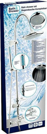Saliscendi-Completo-Asta-Doccia-Doccetta-Anticalcare-Acciaio-Inox-22x3,2cm-Cromo