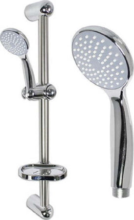 Saliscendi-Doccia-Bagno-Soffione-Doccetta-Multigetto-Tubo-Con-Portasapone-69131