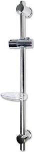 Saliscendi Per Soffione Doccia Altezza Regolabile Con Portasapone 70 Cm 69203 Accessori Doccia Trade Shop italia - Napoli, Commerciovirtuoso.it