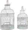 SALOMON---set-di-2-gabbie-tonde-stile-provenzale-in-ferro-verniciato-Bianco-Milani-Home