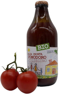Salsa Pronta Pomodoro Ciliegino Biologico Solo da Scaldare 330gr. Sugo Condimento per Pasta Salsa Tesori Di Sicilia - Nicosia, Commerciovirtuoso.it