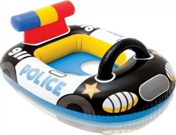 Salvagente-A-Mutandina-115x70cm-Canotto-Gonfiabile-A-Forma-Di-Macchinina-Polizia