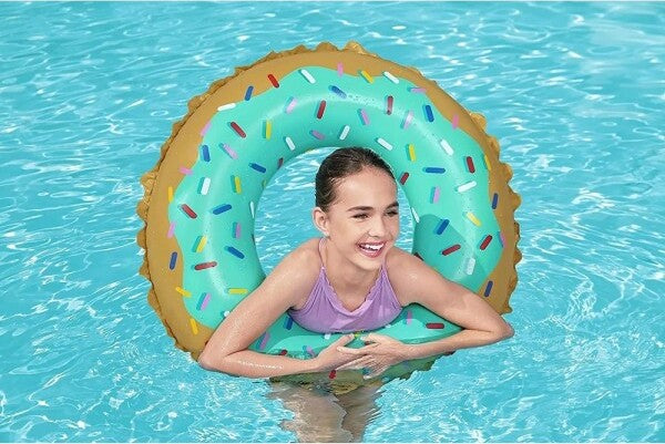 Salvagente-Ciambella-Gonfiabile-Fashion-91-Cm-Donut-Dolce-Per-Mare-Piscina-36300