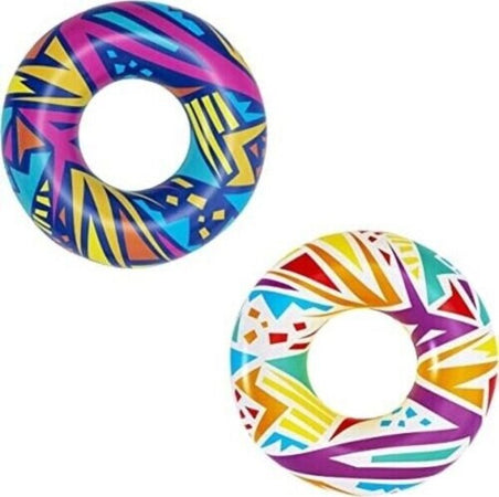 Salvagente-Gonfiabile-Fantasia-Geometrica-ø-107-Cm-Ciambella-Mare-Piscina-36228