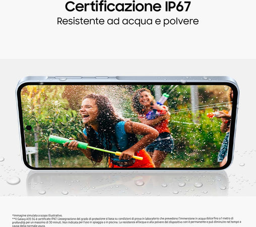 SAMSUNG-GALAXY-A35-5G-8GB-RAM-256GB-DUAL-SIM-AWESOME-ICEBLU-+-COVER-CLEAR-CASE-OMAGGIO-USATO