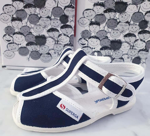 Sandali Bambino Superga Sandali Sportivi Blu Con Suola in Gomma E Chiusura Con Fibbia Alla Caviglia Moda/Bambini e ragazzi/Scarpe/Sandali D'Avanzo Clazature - Nola, Commerciovirtuoso.it