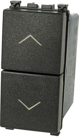 SANDASDON Pulsante Doppio Saliscendi 1P+1P 16A Nero Compatibile Con Vimar Arke Fai da te/Materiale elettrico/Interruttori e dimmer/Interruttori a pulsante Scontolo.net - Potenza, Commerciovirtuoso.it