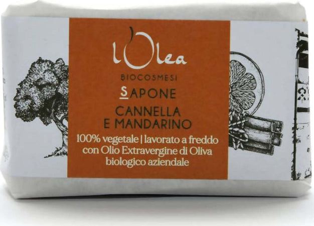 Sapone Mani Viso Corpo Naturale Biologico Cannella e Mandarino Saponetta Arancione 100% BIO Lavorata a Freddo Sapone Delicato Ingredienti da Agricoltura Biologica Bellezza/Bagno e corpo/Detergenti per il corpo/Saponette L’Olea Biocosmesi - Castelbottaccio, Commerciovirtuoso.it