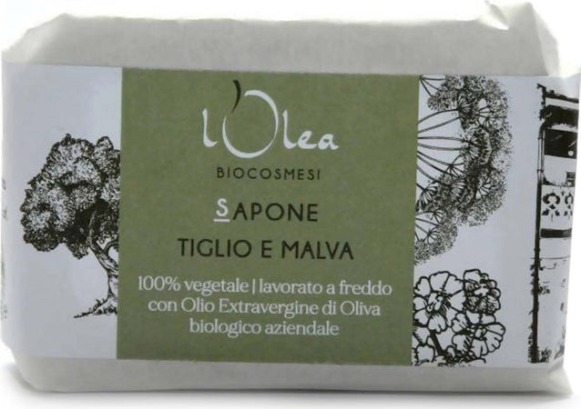 Sapone Mani Viso Corpo Naturale Biologico Tiglio E Malva Saponetta 100% BIO Lavorata a Freddo Sapone Delicato Ingredienti da Agricoltura Biologica Bellezza/Bagno e corpo/Detergenti per il corpo/Saponette L’Olea Biocosmesi - Castelbottaccio, Commerciovirtuoso.it
