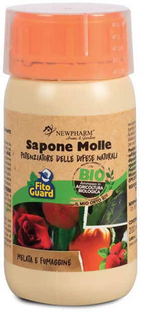 Sapone Molle Biologico Insetticida per Piante (Corroborante - Potenziatore delle difese Naturali) 1 litro Liquido Concentrato NEW PHARM New Pharma