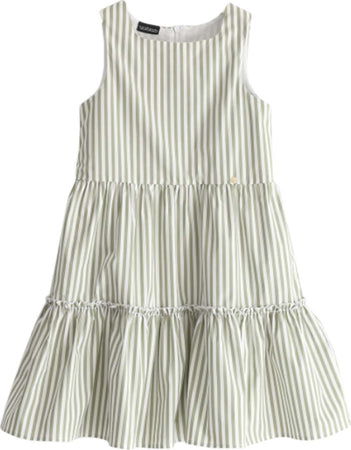 Sarabanda Abito Bambina Bianco A Righe Plissettato Sotto Il Ginocchio Vestitino Foderato Con Scollo Quadrato E Chiusura A Cerniera Sul Retro Moda/Bambine e ragazze/Abbigliamento/Abiti/Casual Mondo Bimbo - Bagnara Calabra, Commerciovirtuoso.it